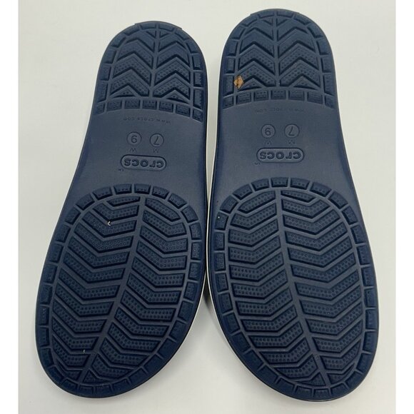Crocs Crocband III Slide Sandals 205733 Women’s 9 Men’s 7 Navy Blue Slip On - Picture 8 of 9